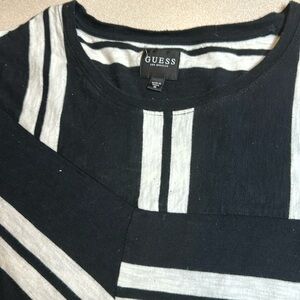Guess Jeans Los Angeles Vintage Y2K Shirt Embroidered Logo Striped Size Medium
